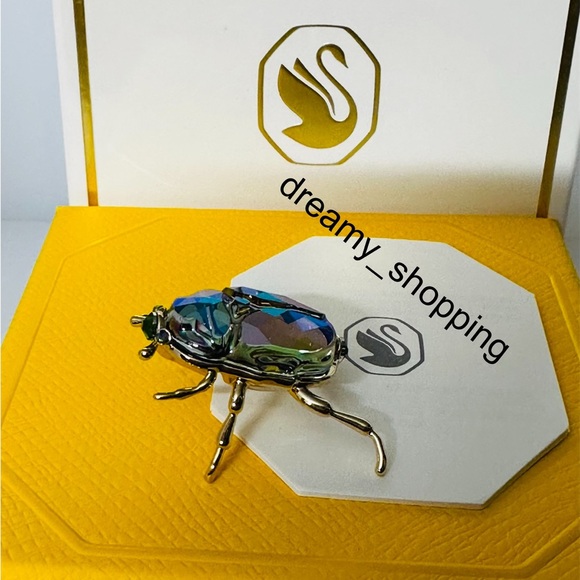 New In Box Authentic Swarovski SCS 2024 Beetle Crystal Metal Figurine #5668994 - Picture 5 of 16